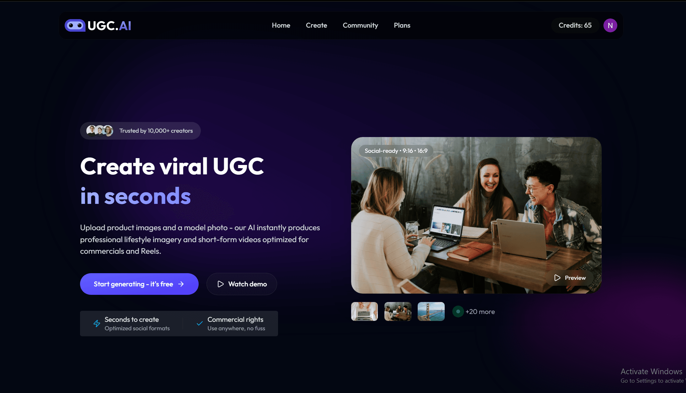 UGC-AI — AI SaaS for Ad Creative Generation